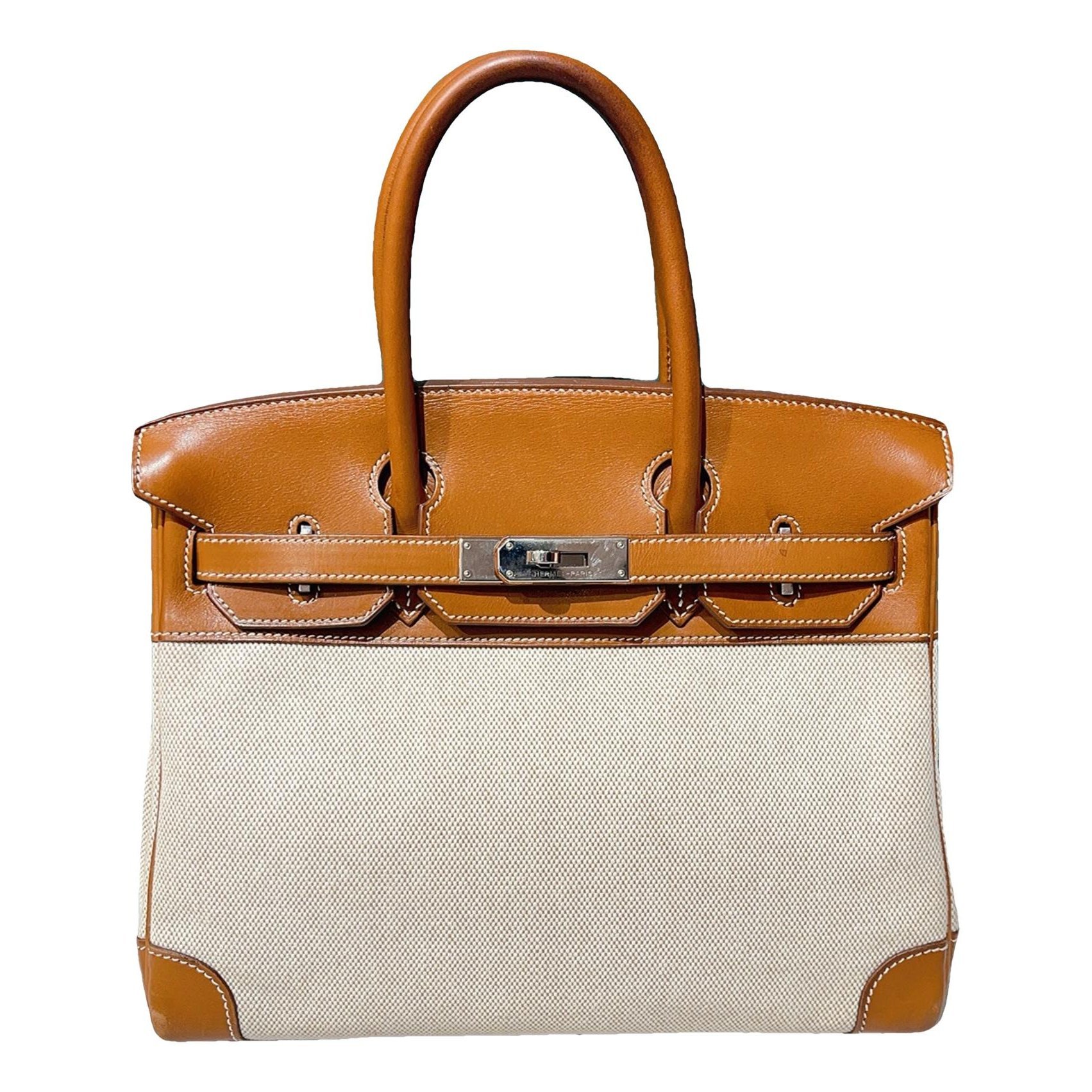 Hermes Birkin 30 Handbag Barenia Leather
