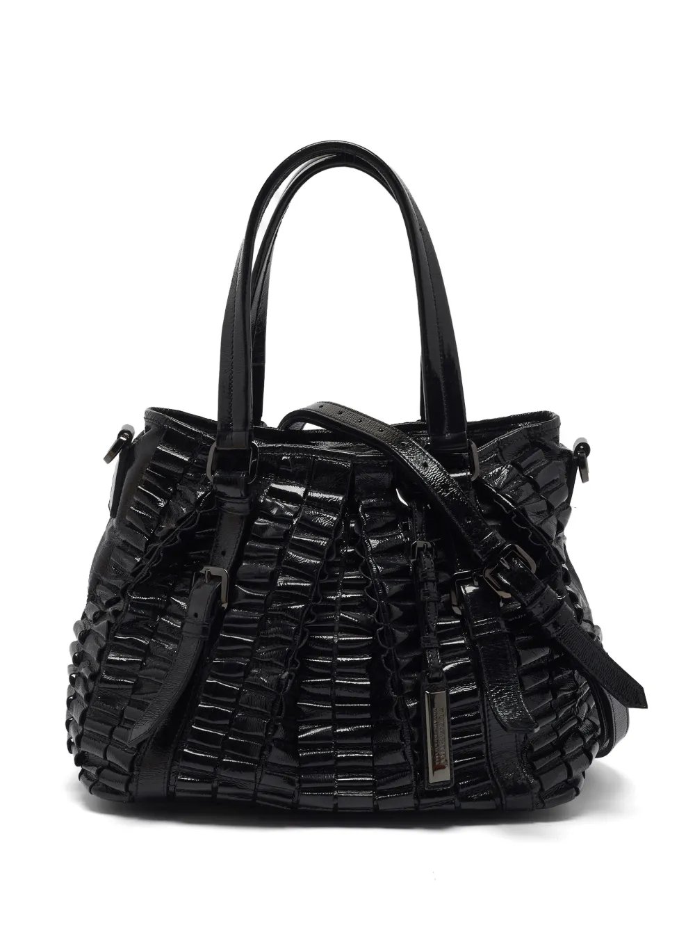 large Lowry patent leather tote bag