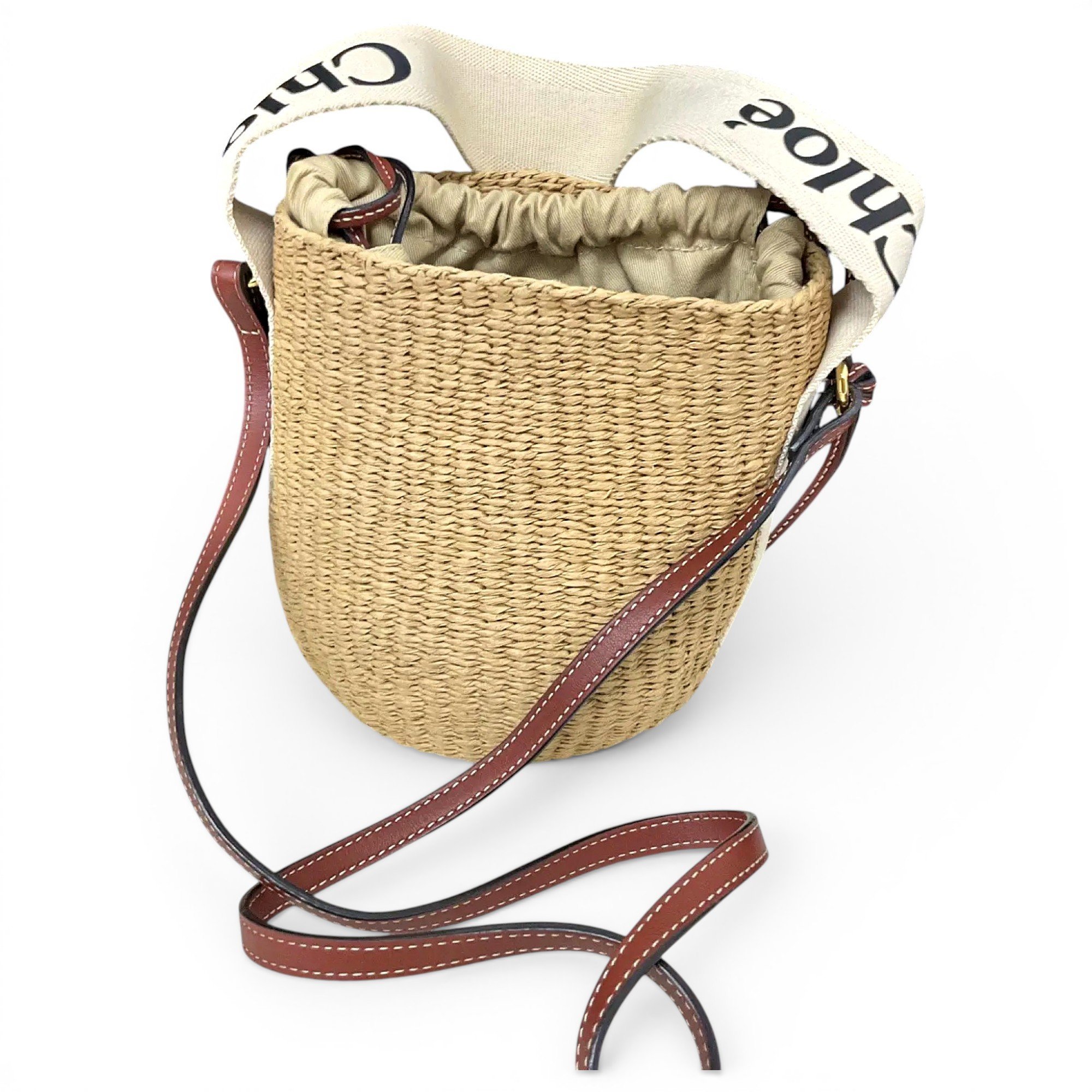 Woody Basket leather crossbody bag