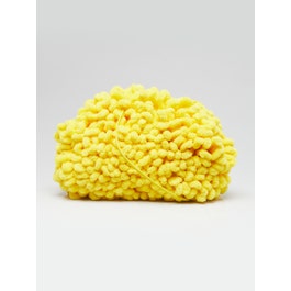 Bottega Veneta Bottega Veneta Yellow Chenille Teen Pouch Crossbody Bag