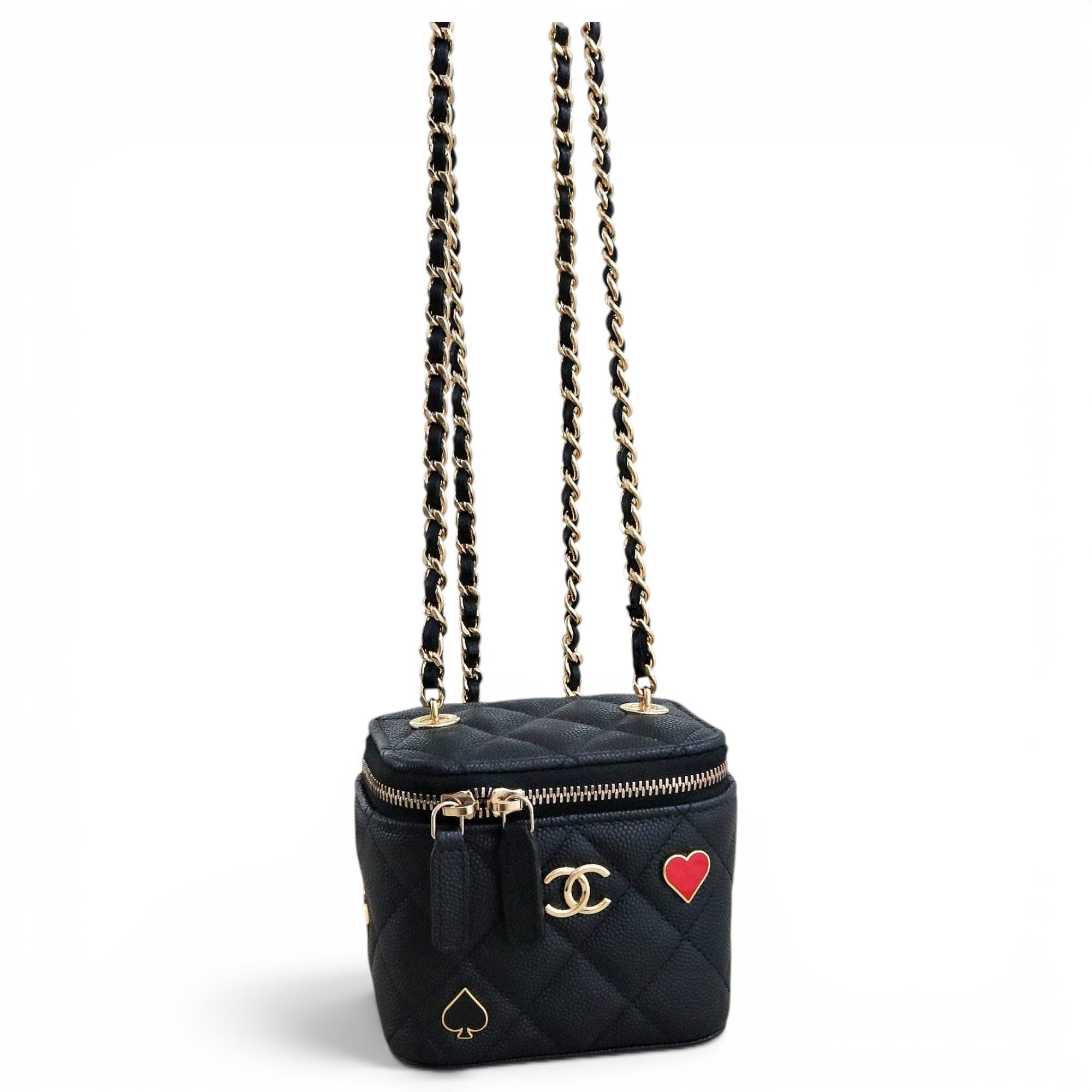 Trendy CC Vanity leather handbag