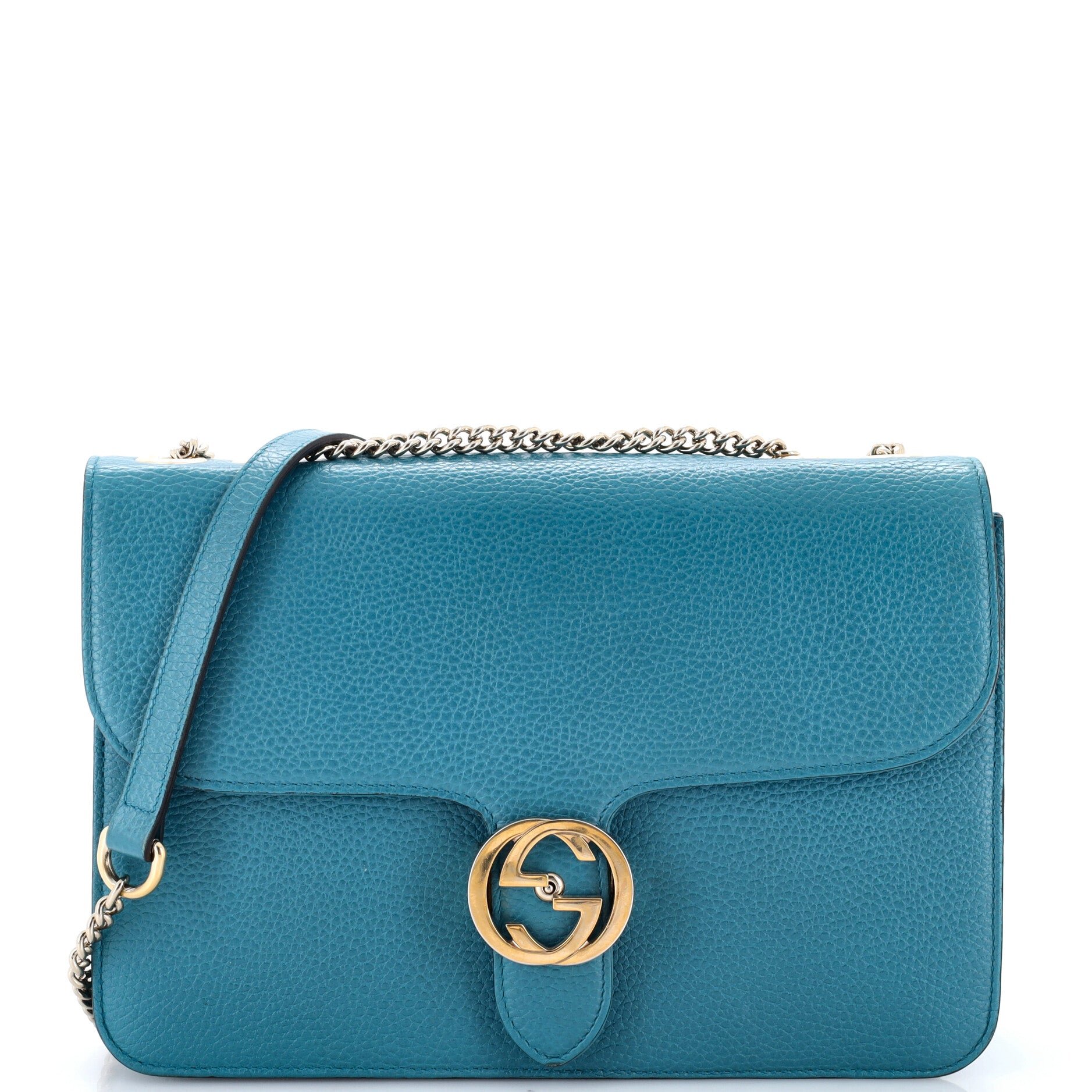 Interlocking Shoulder Bag Leather Medium