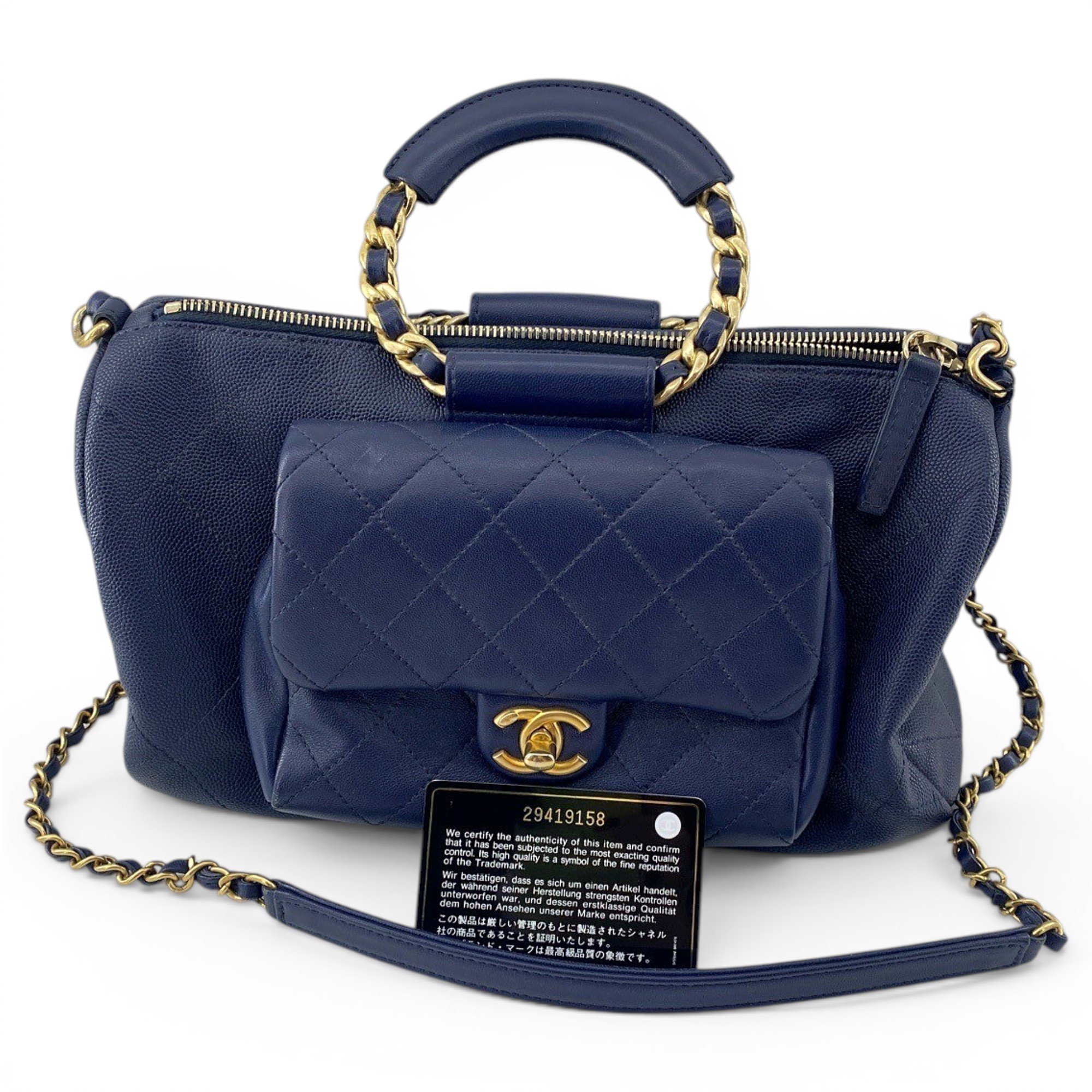 Leather handbag