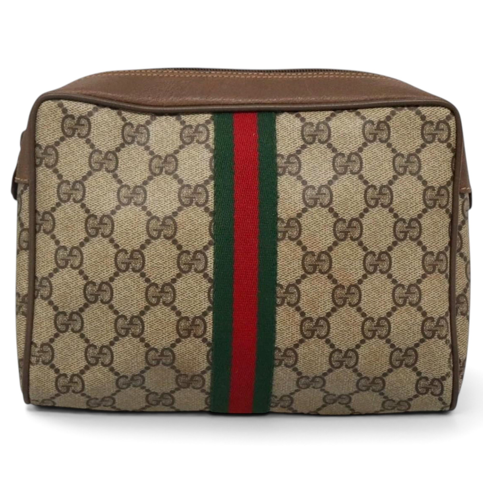 Leather clutch bag