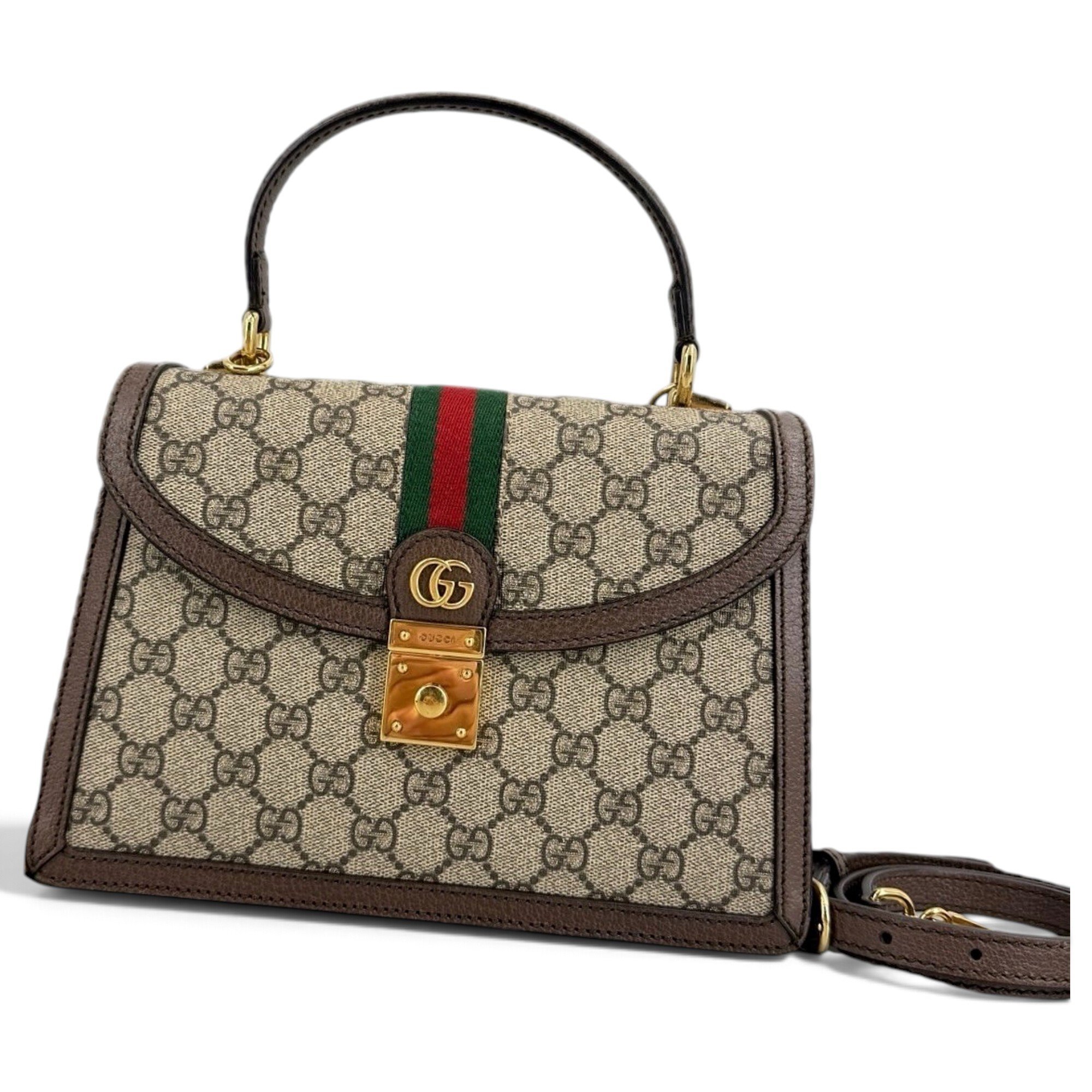 Ophidia Flap Top Handle cloth handbag