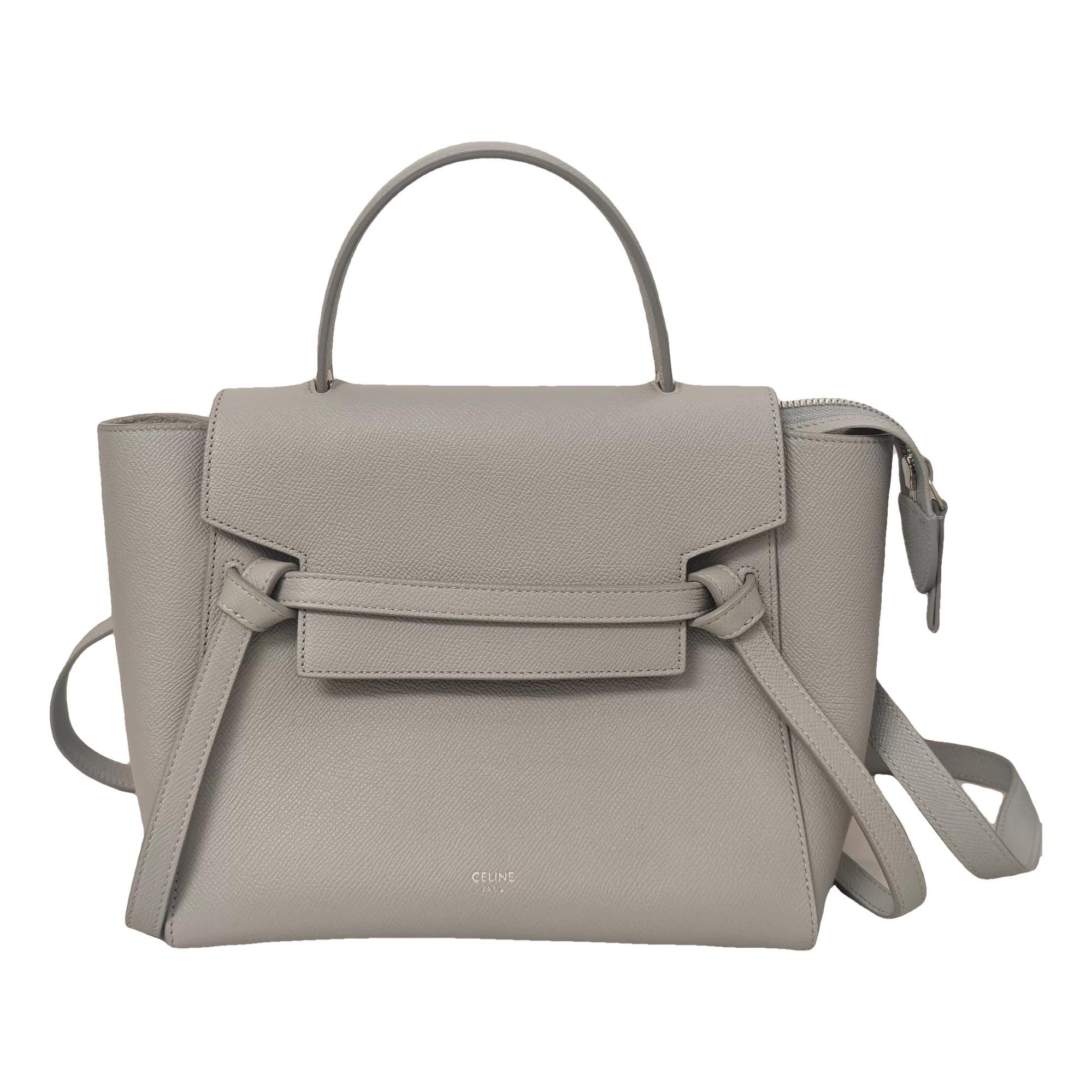 Belt leather handbag