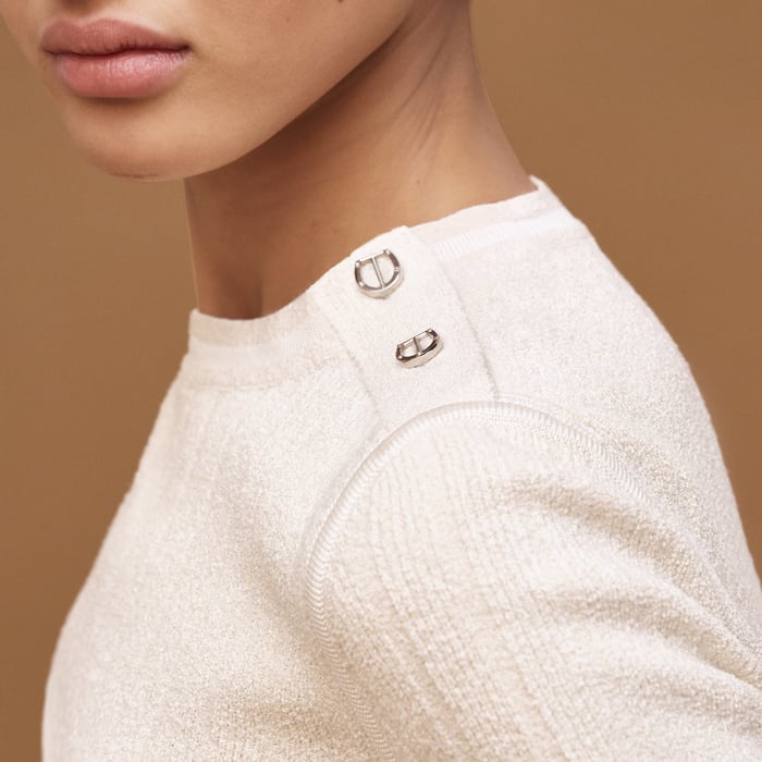 Blanc Naturel Short-sleeve Sweater