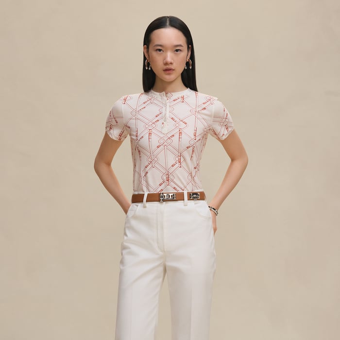 Blanc "Coloriages De Jour" Henley