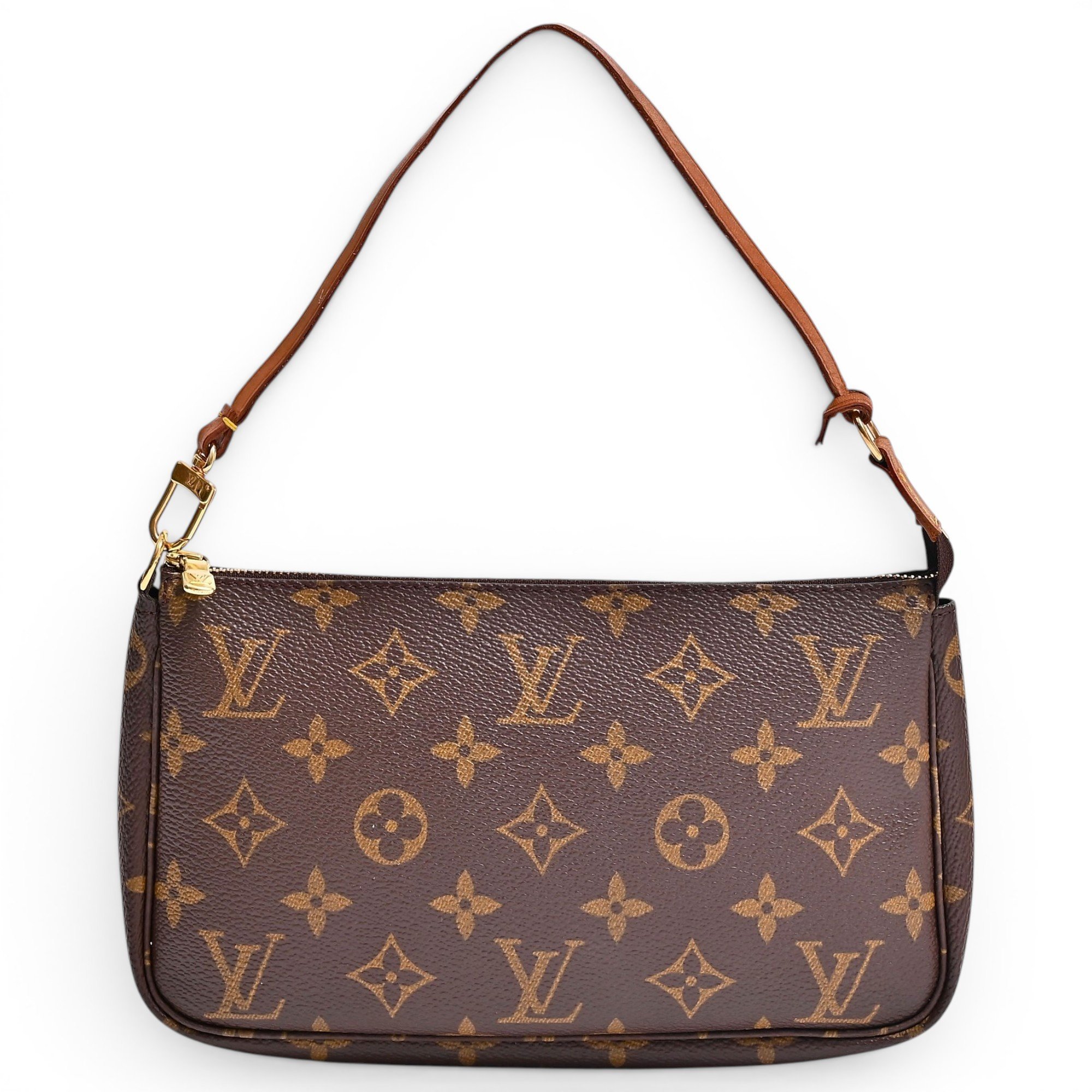 Leather clutch bag