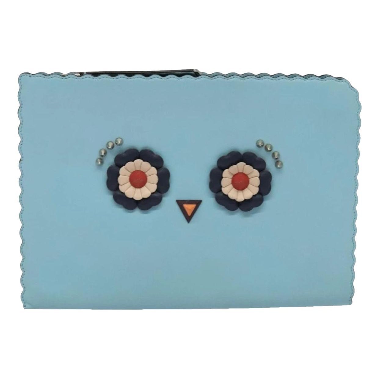 Leather clutch bag