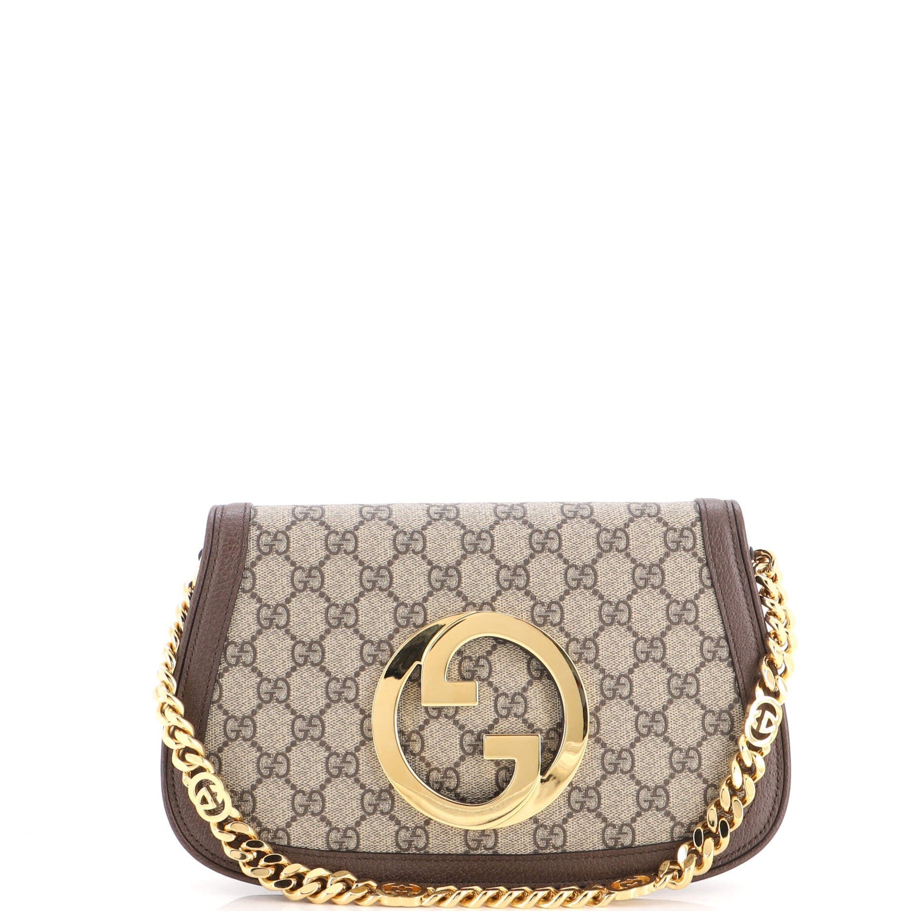 Blondie NM Chain Flap Bag GG Coated Canvas Small