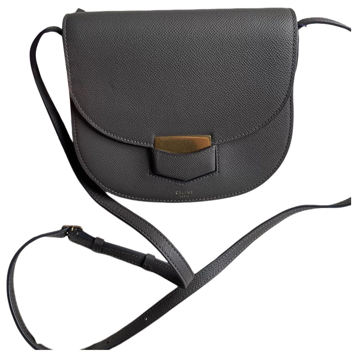 Trotteur leather crossbody bag
