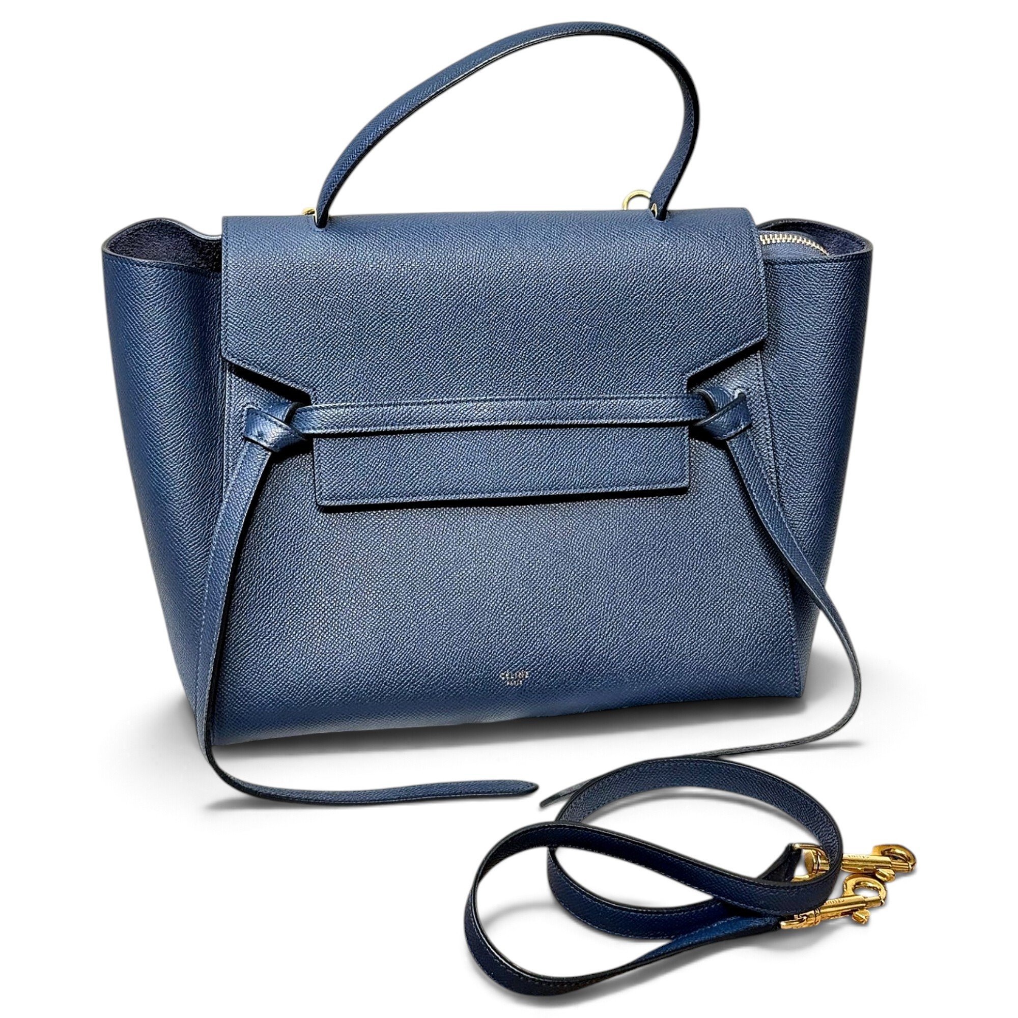 Belt leather handbag