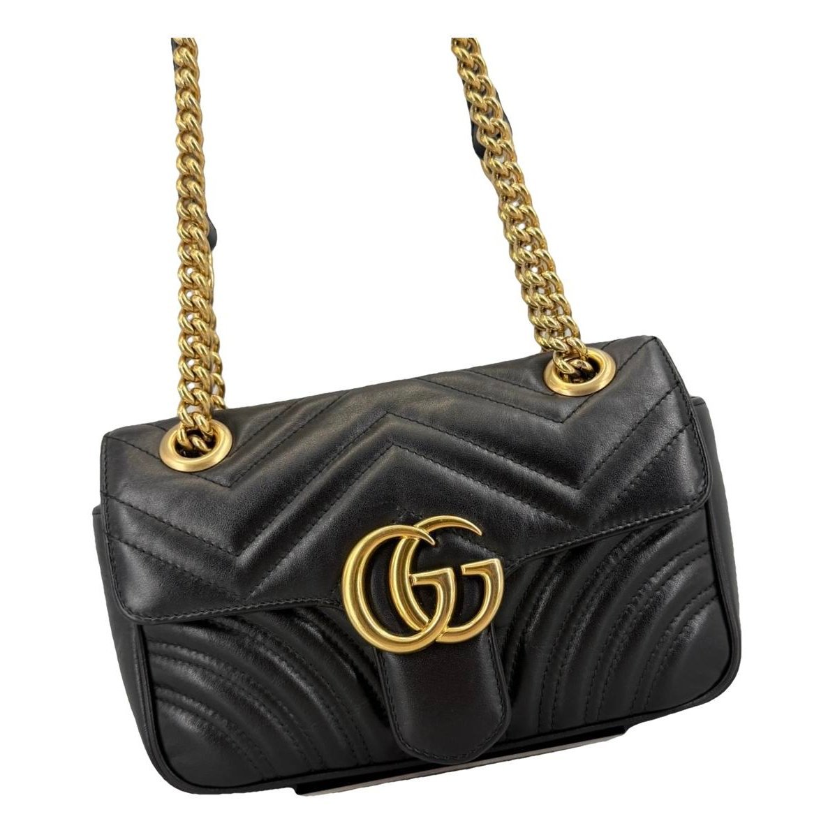 GG Marmont Flap leather handbag