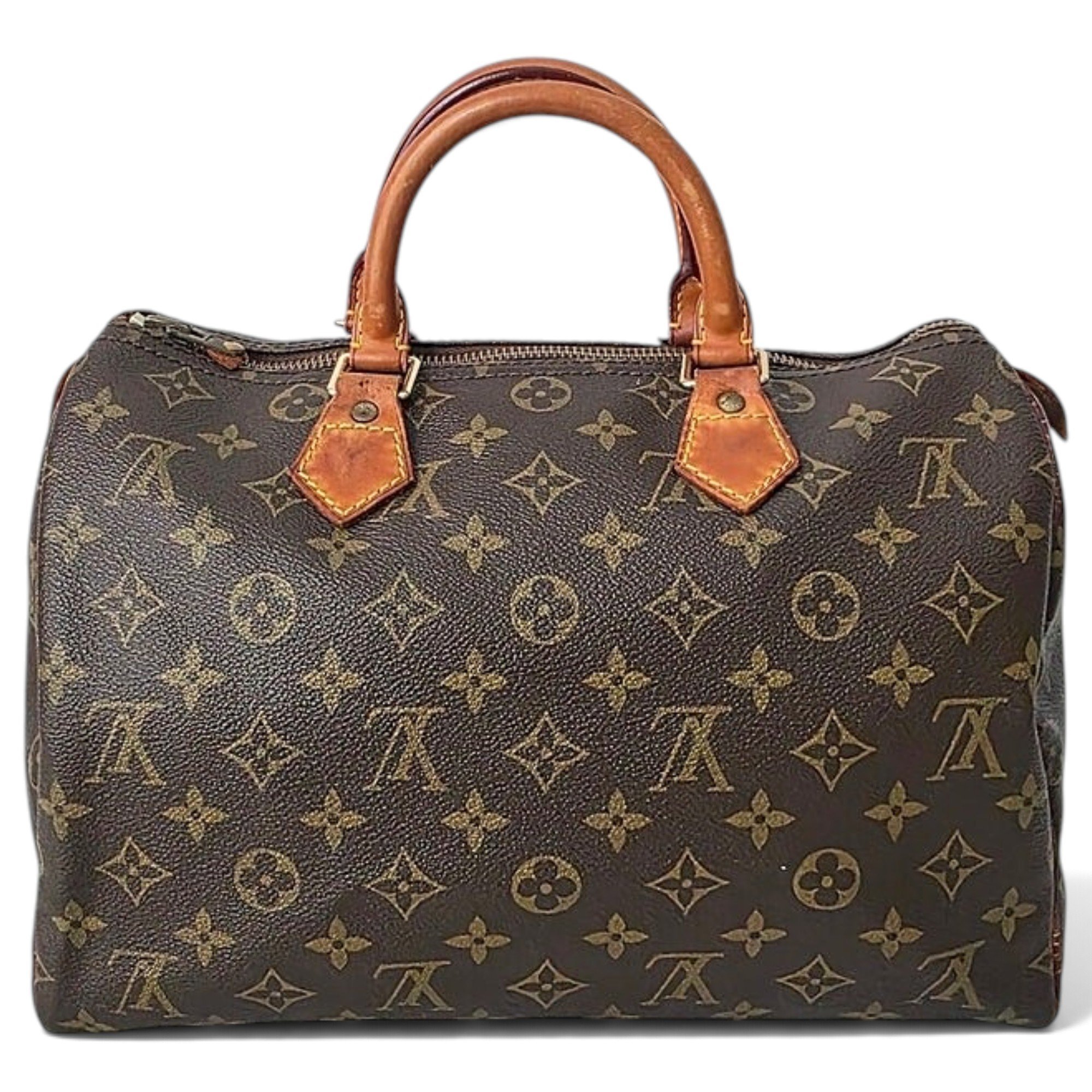Speedy leather handbag