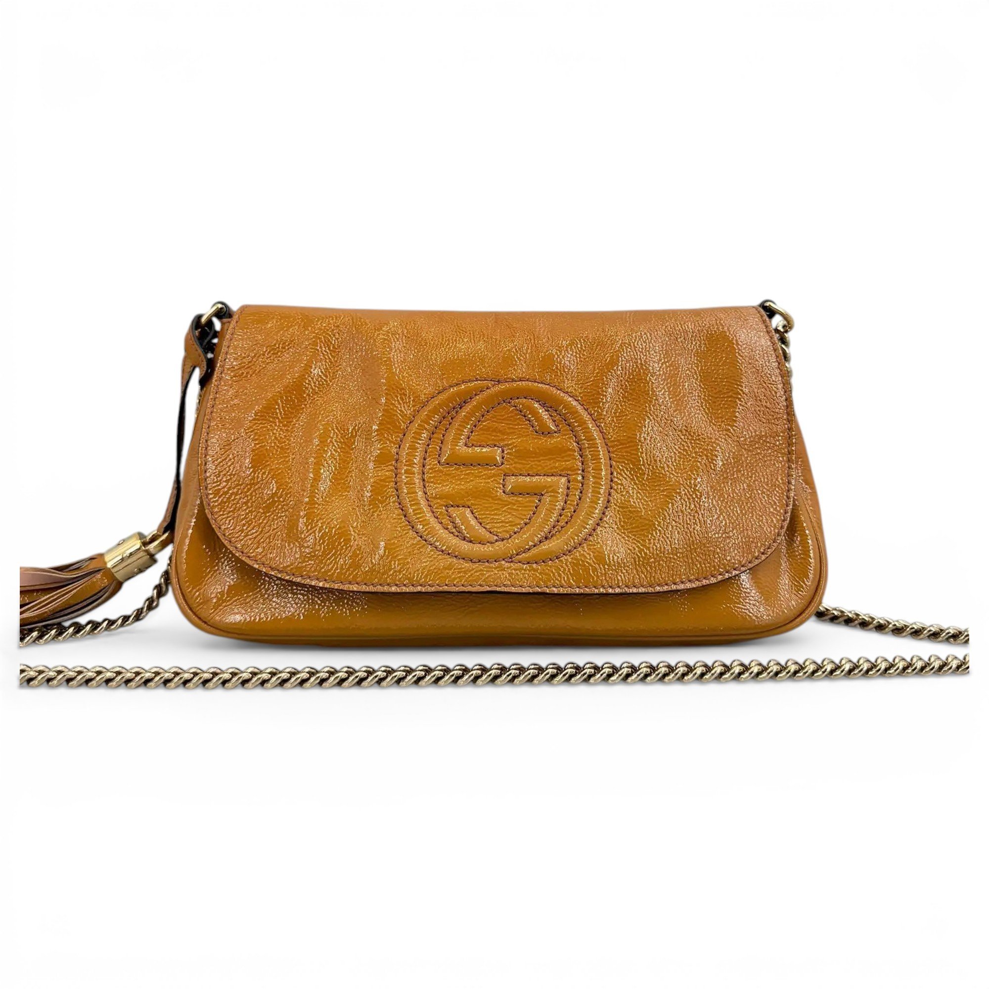 Soho Long Flap patent leather crossbody bag