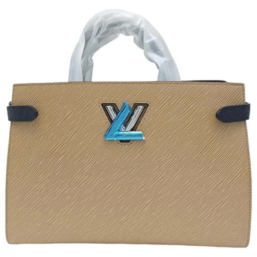 Twist leather handbag
