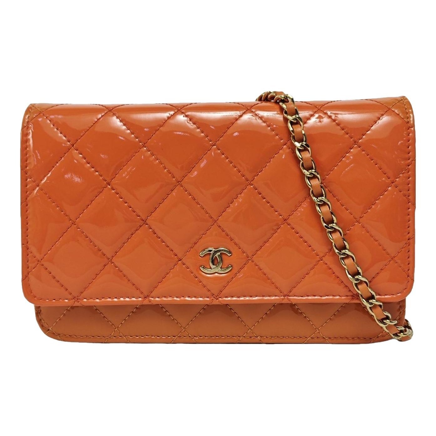 Patent leather handbag