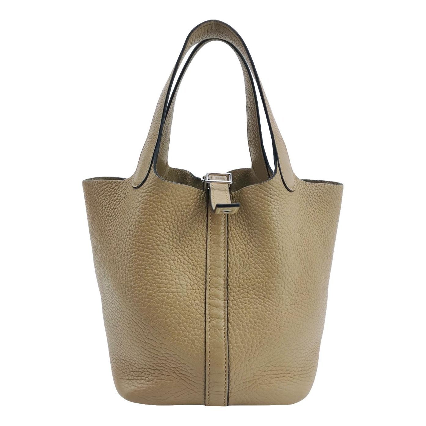 Picotin leather tote