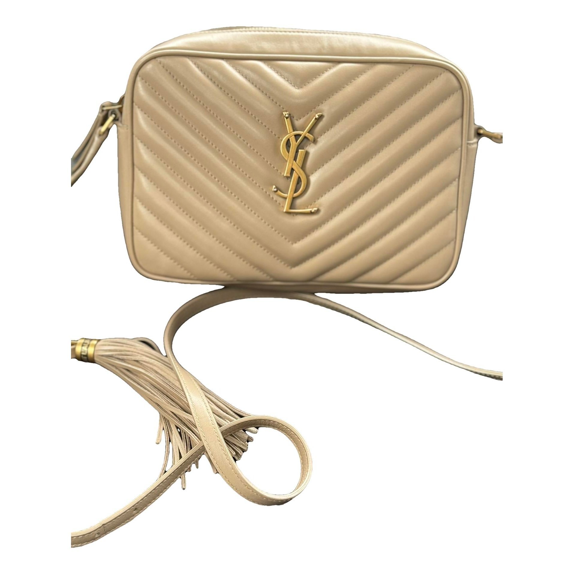 Camera Lou leather crossbody bag