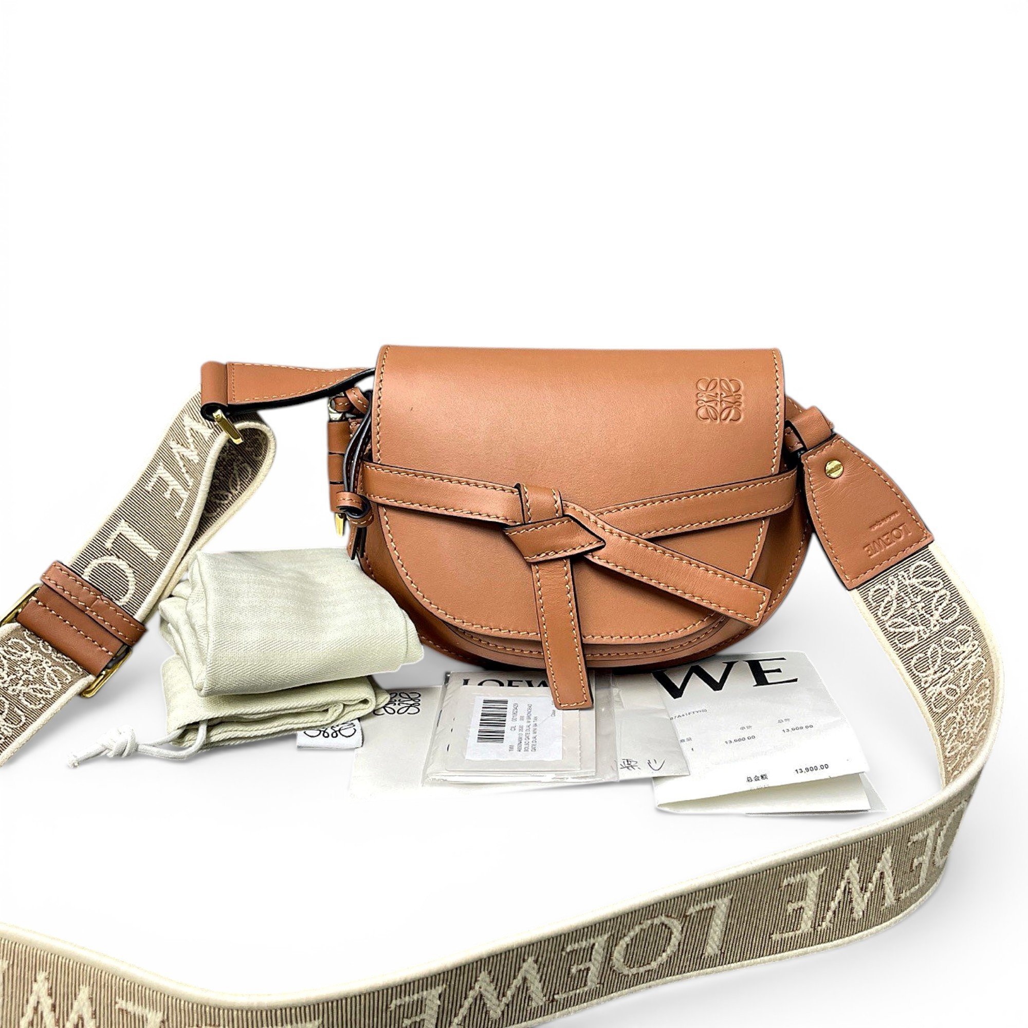 Gate leather crossbody bag