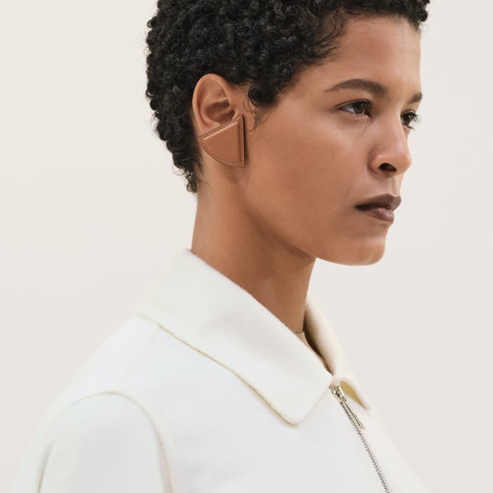 Blanc Naturel Wool Zipped Coat