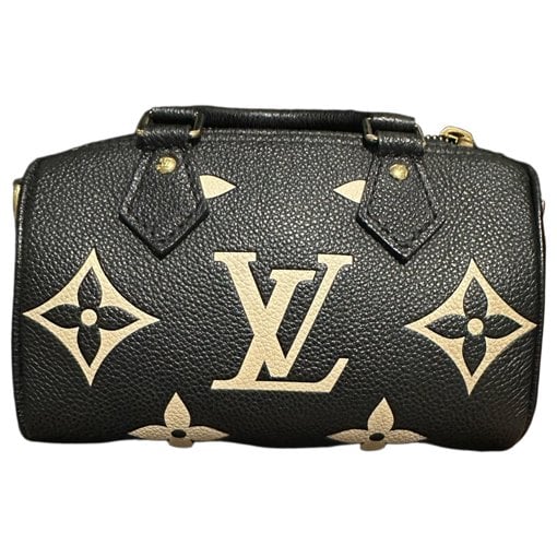 Nano Speedy / Mini HL leather crossbody bag