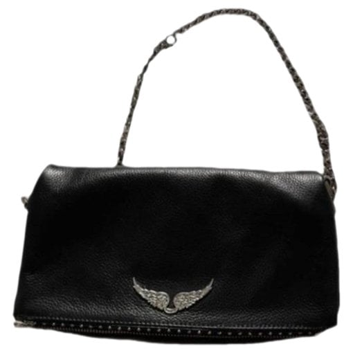 Rock leather clutch bag