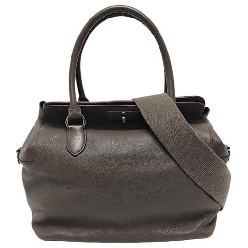 Toolbox leather handbag
