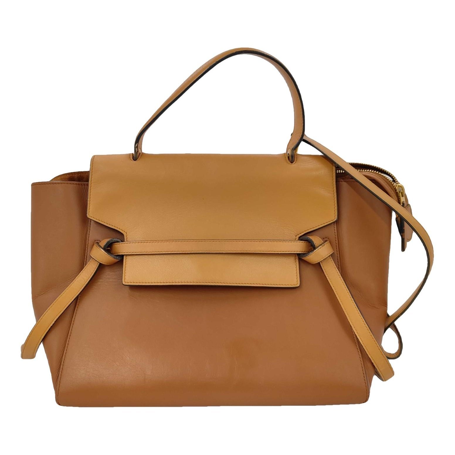Belt leather handbag
