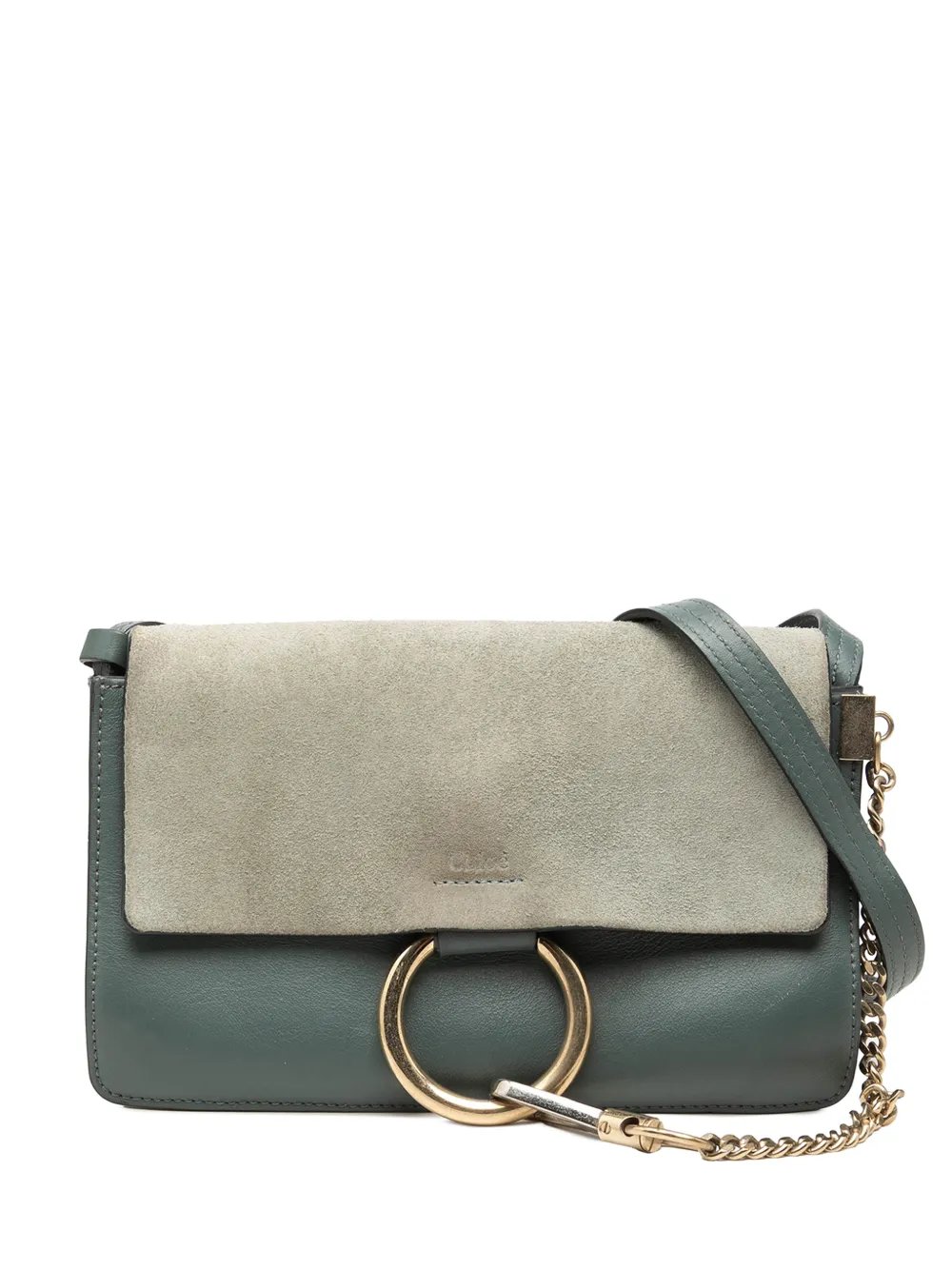 2017 Small Suede and Calfskin Faye crossbody bag