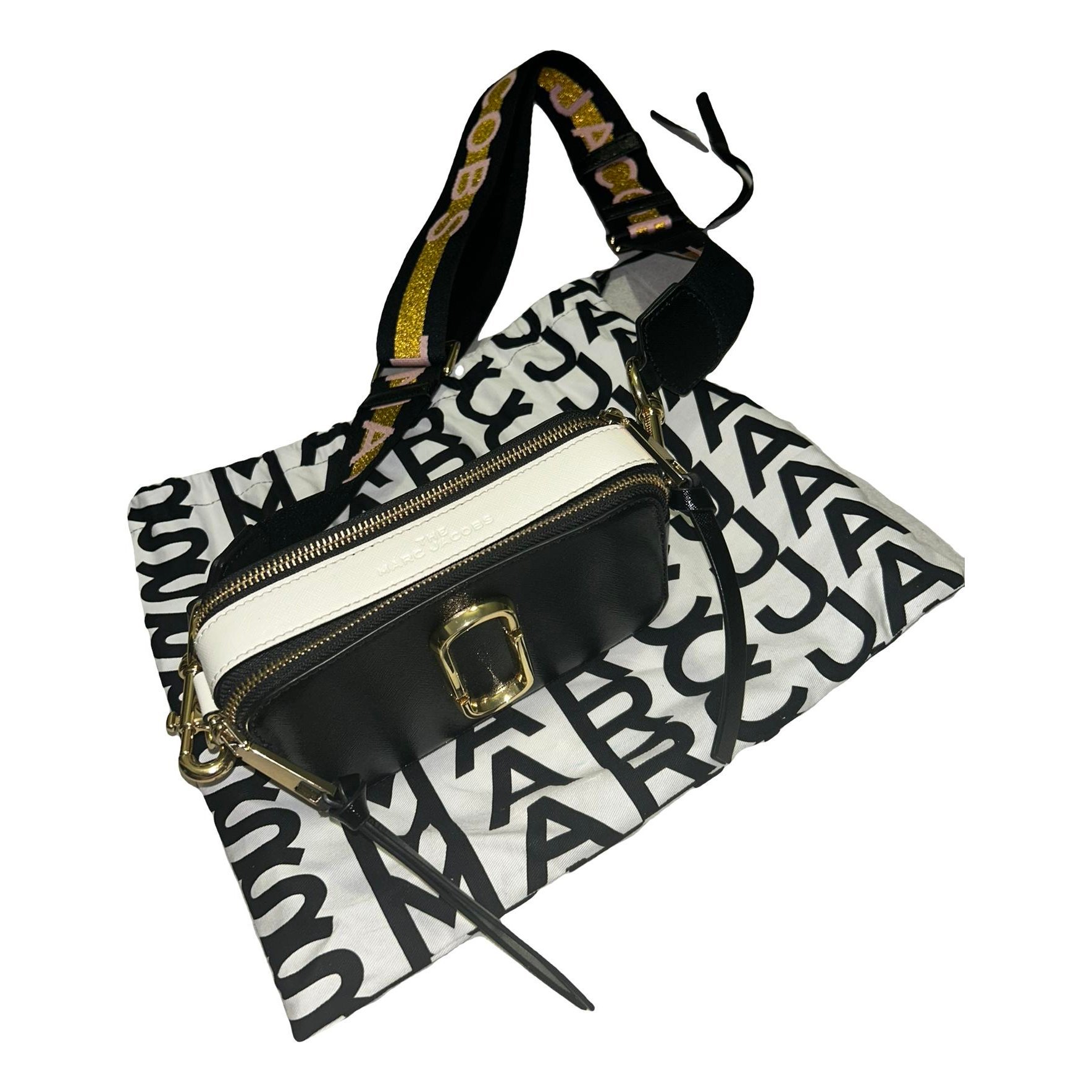 Snapshot leather clutch bag