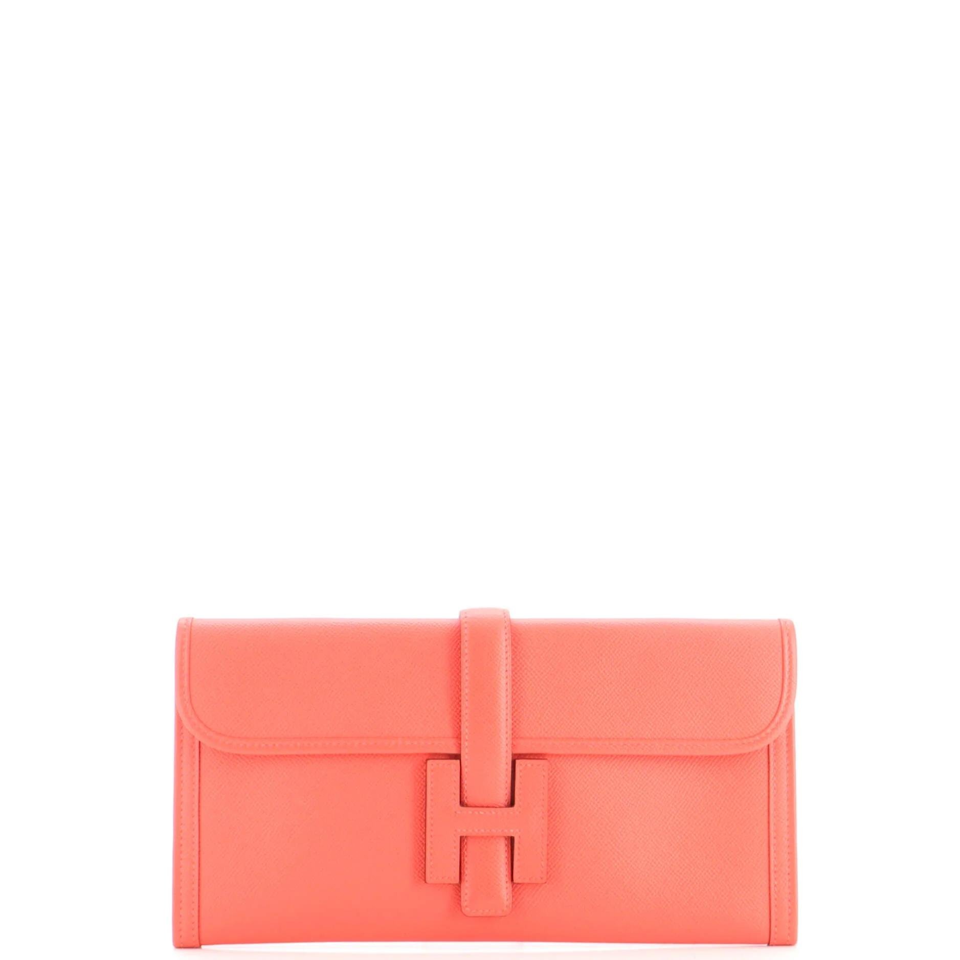 Leather clutch bag