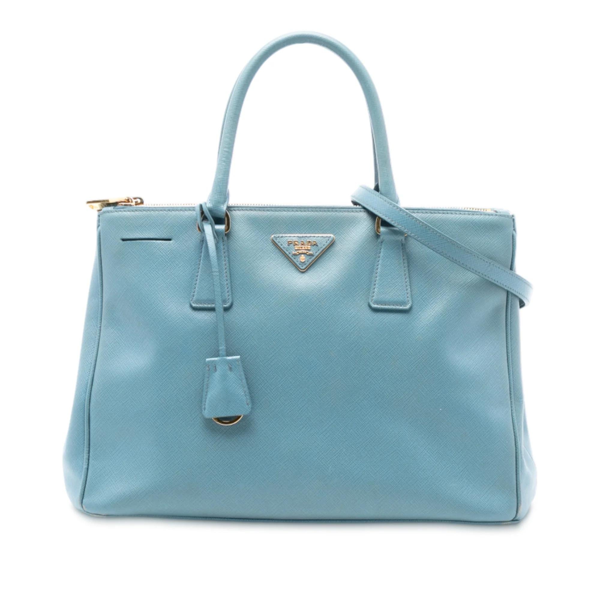 Double leather satchel