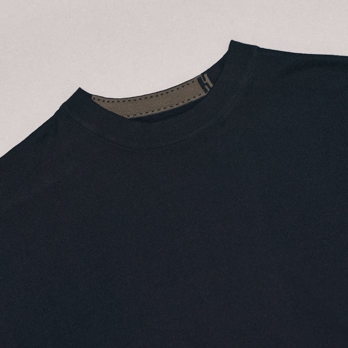 Marine "Detail H" Crewneck Sweater
