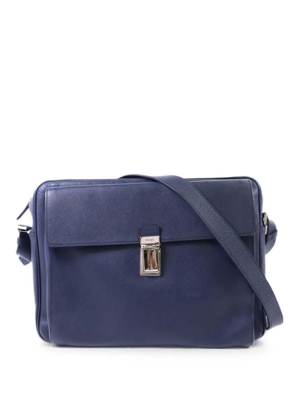Saffiano leather messenger bag