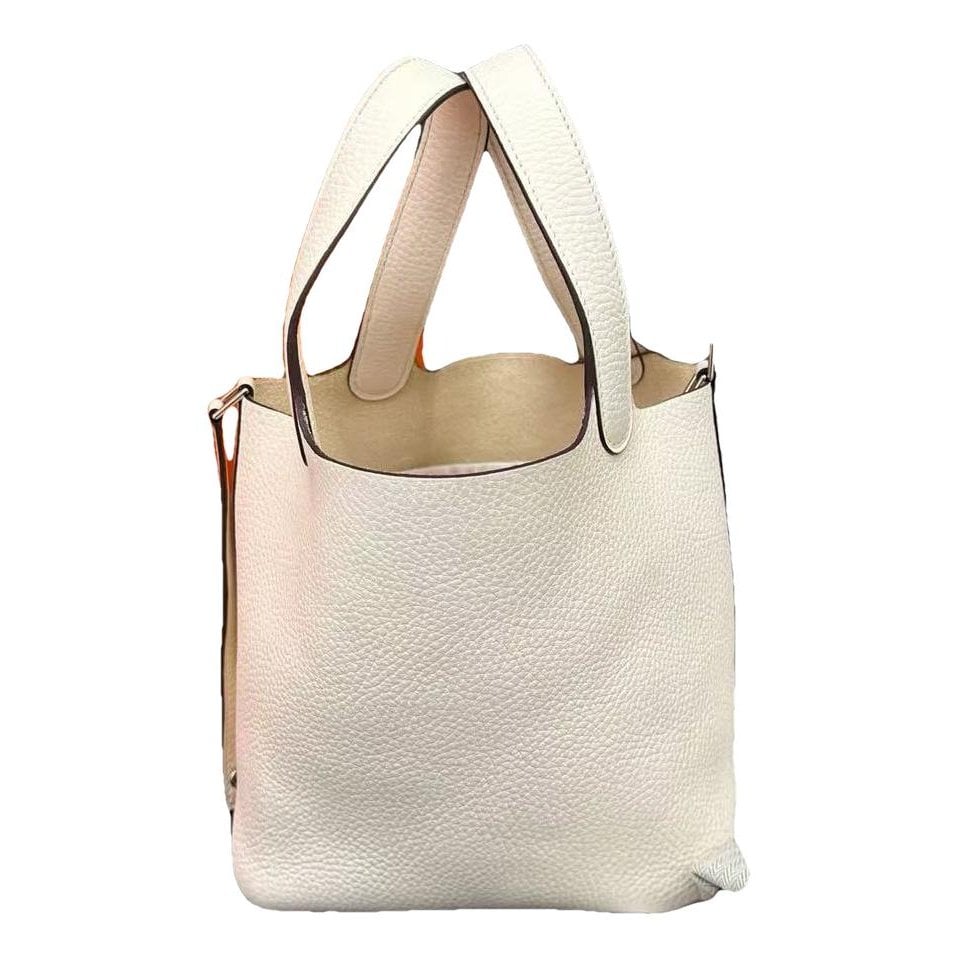 Hermes Picotin 18 Handbag White 3146
