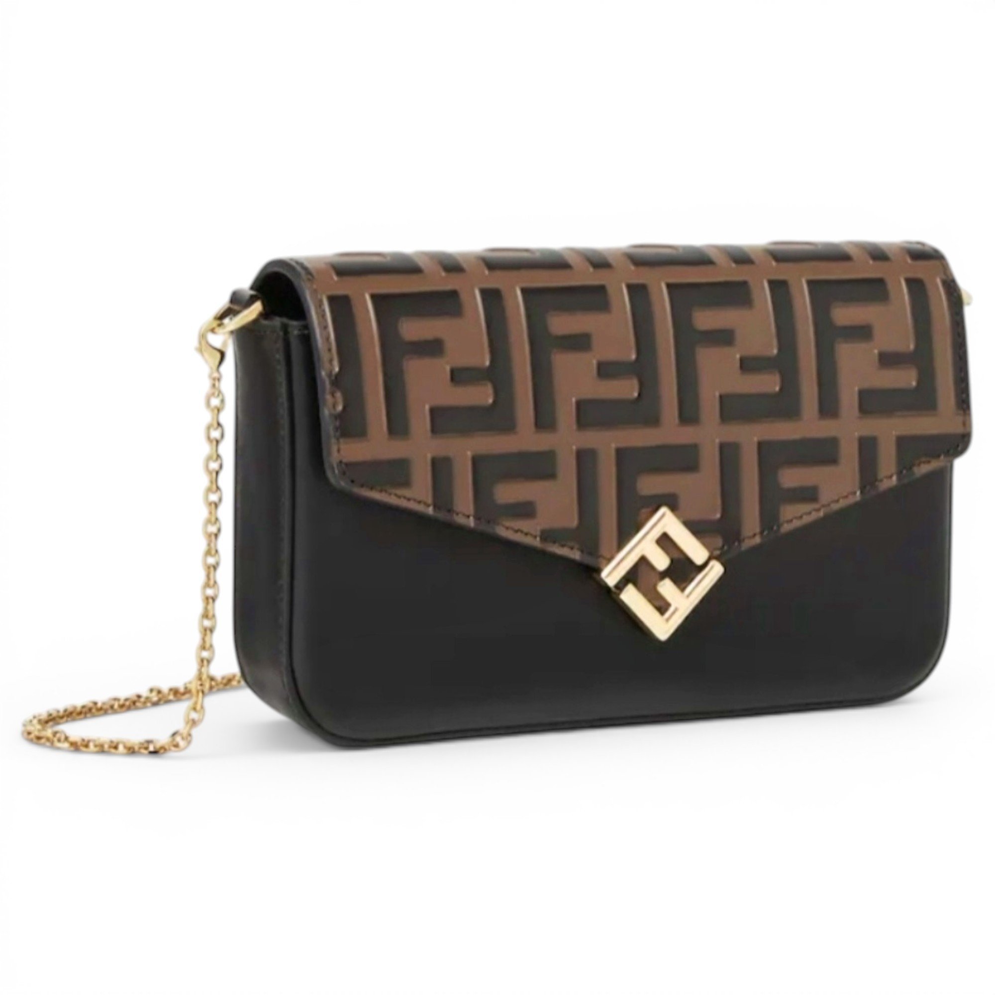 Wallet On Chain leather crossbody bag