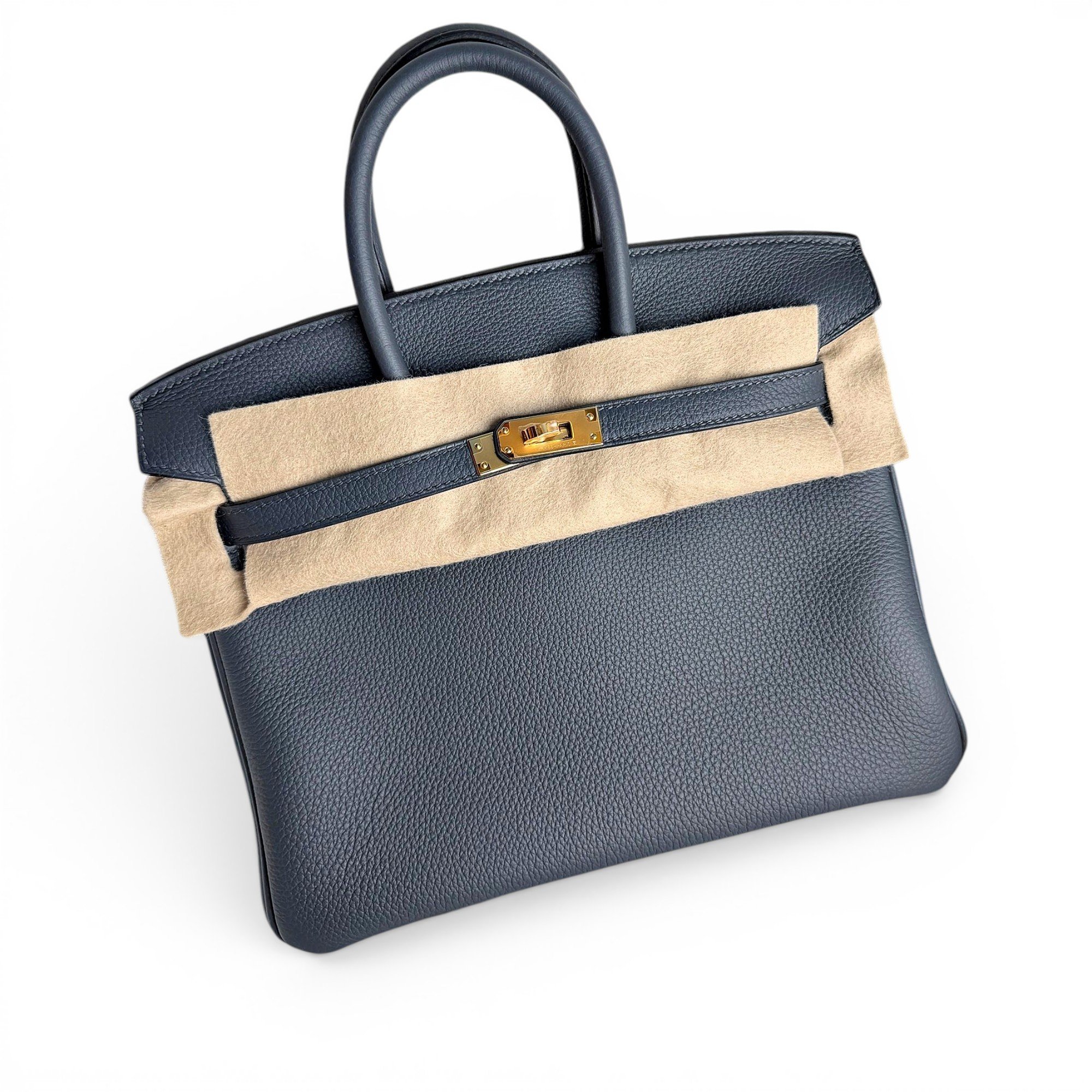 Birkin 25 leather handbag
