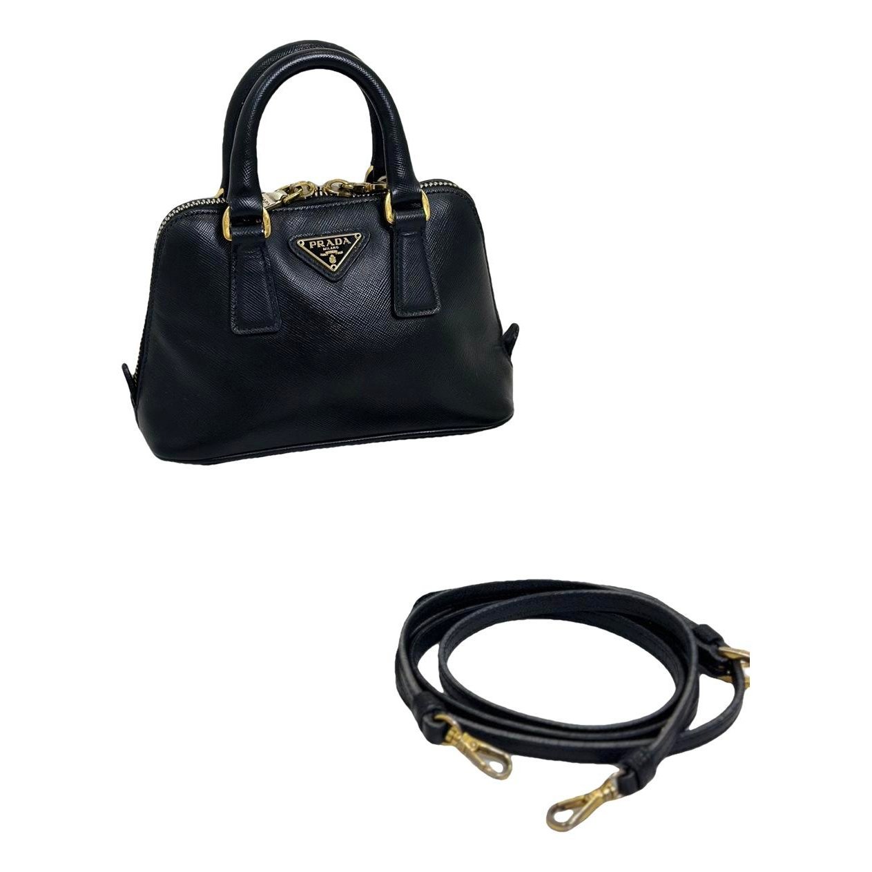 Promenade leather handbag