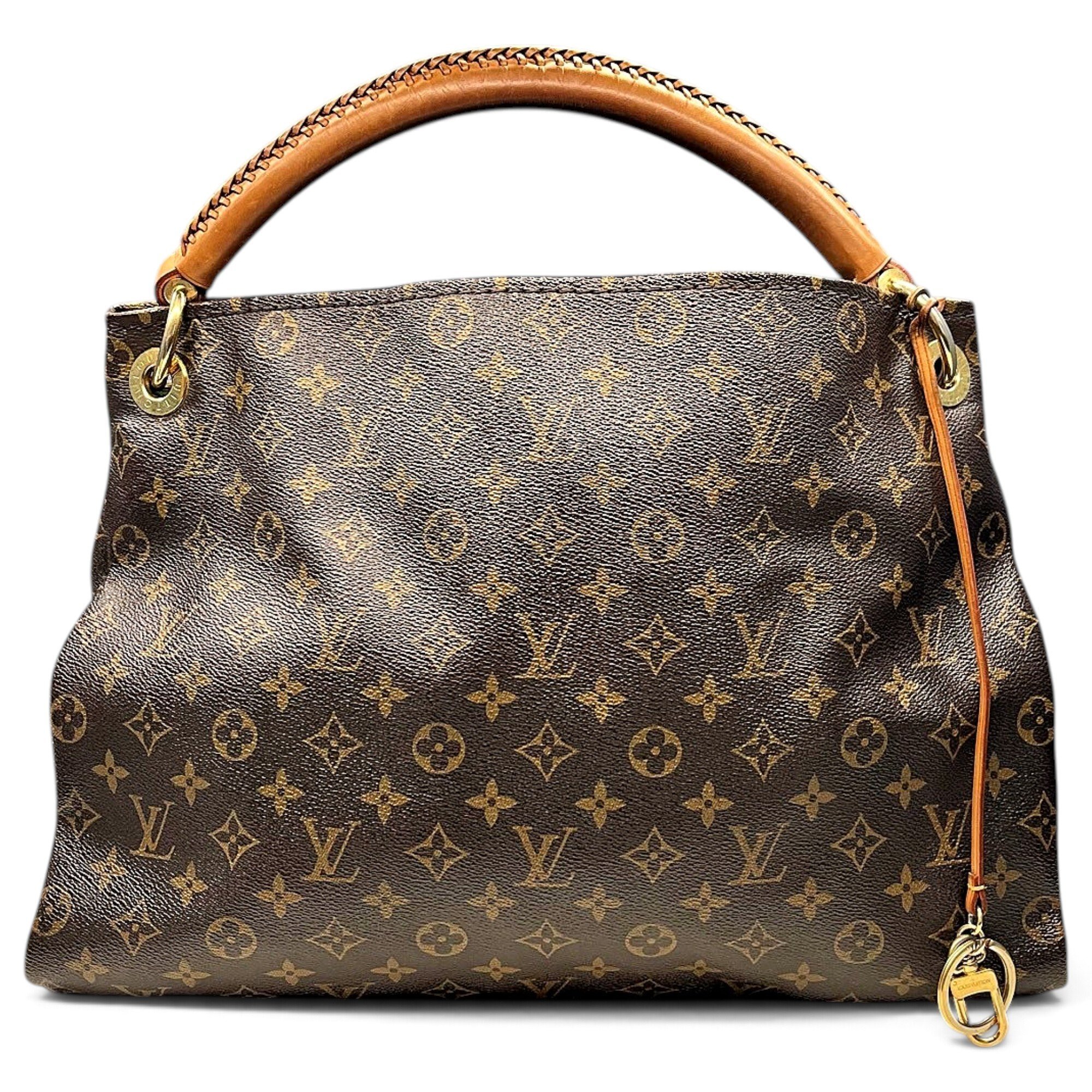 Artsy leather handbag