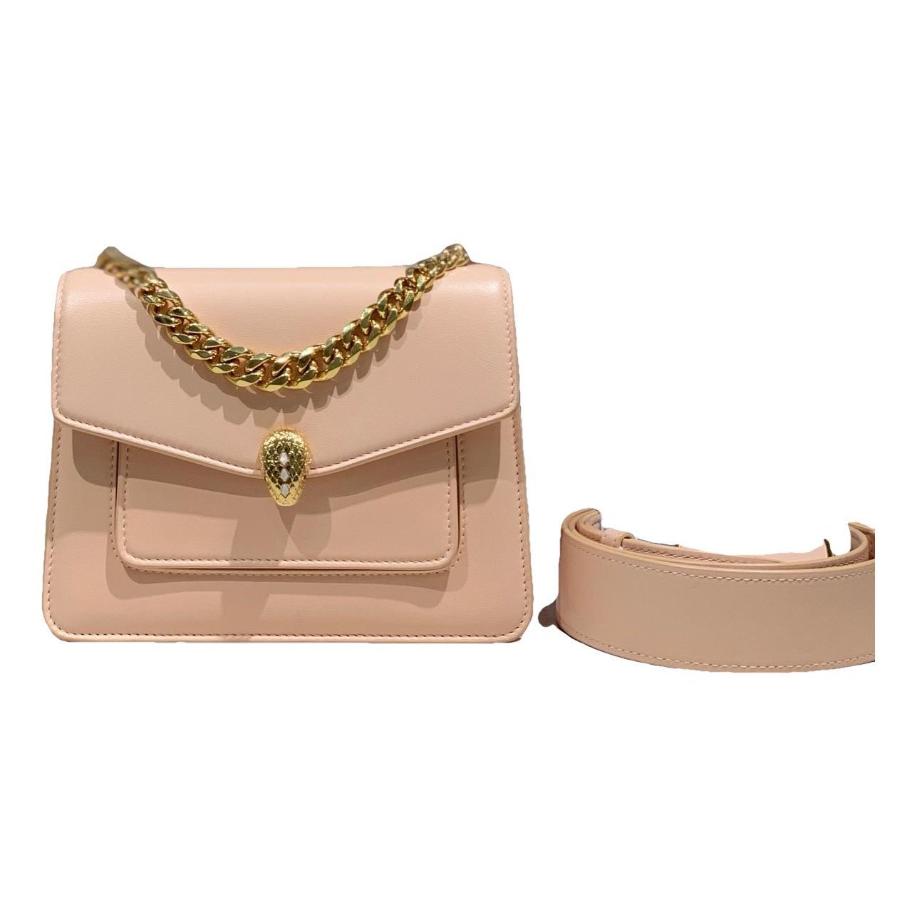 Serpenti leather handbag