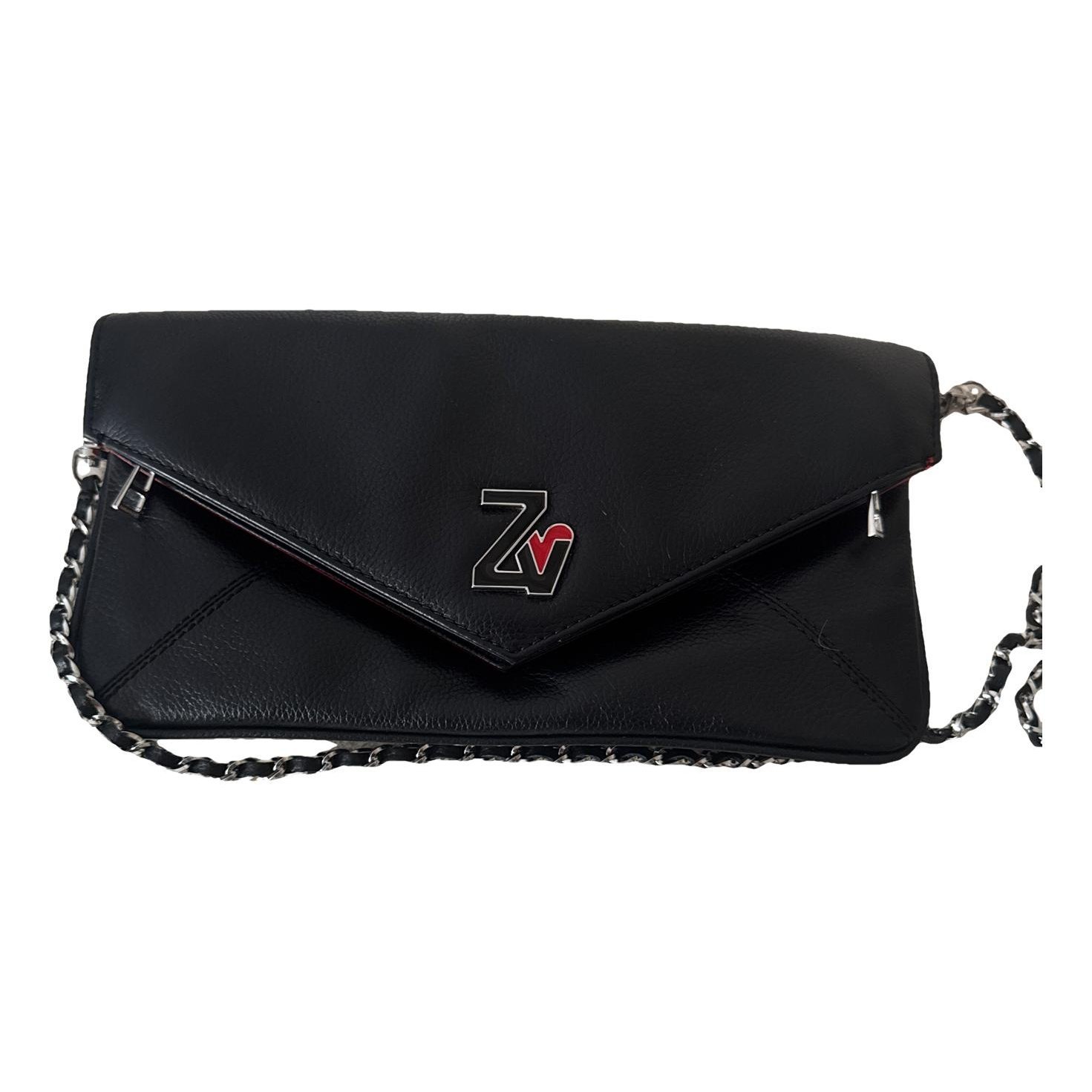 Rock leather clutch bag