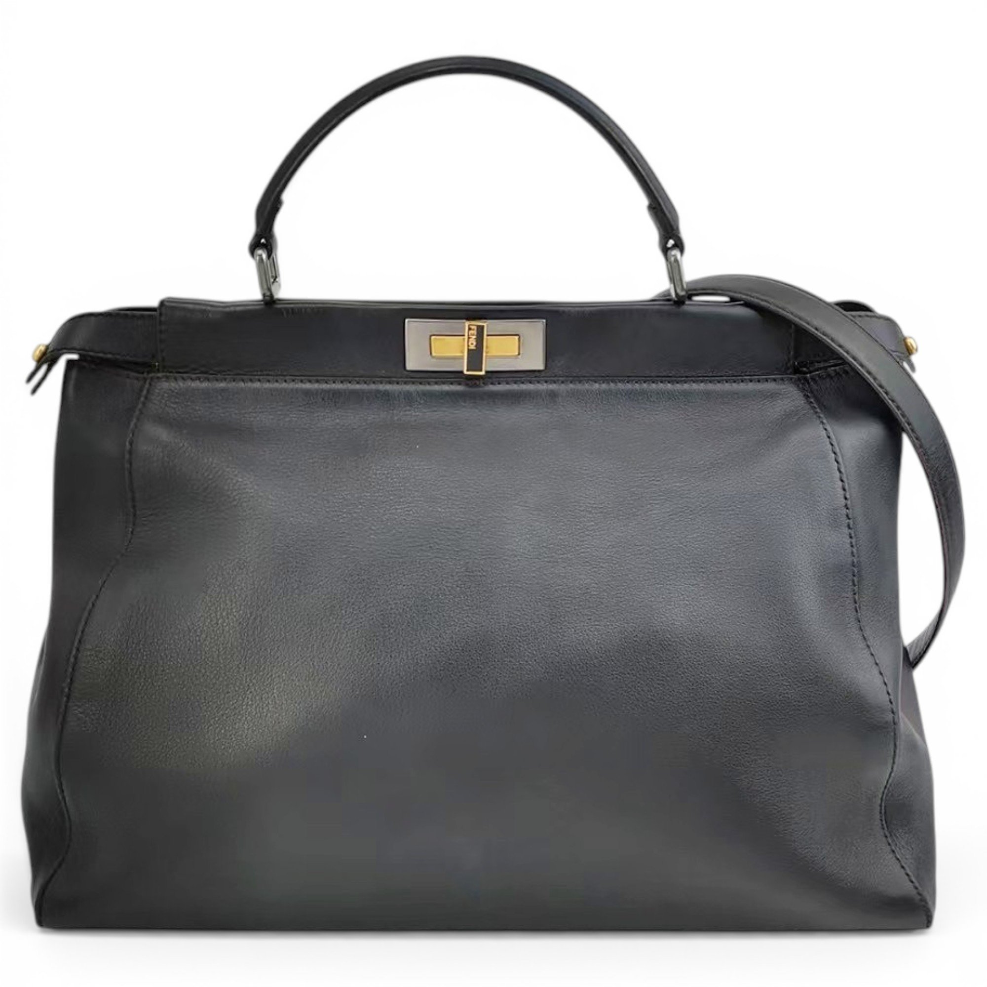 Peekaboo leather handbag
