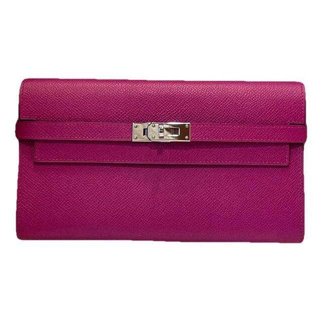 Leather clutch bag