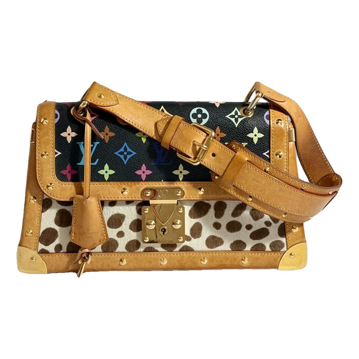 Dalmatian faux fur handbag