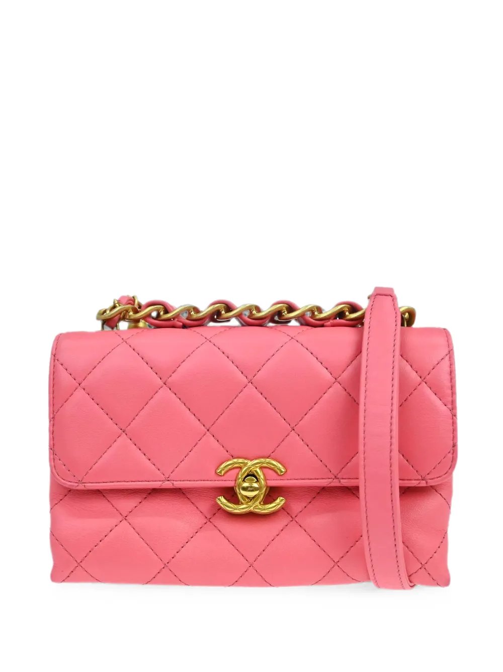 2020s quilted mini shoulder bag