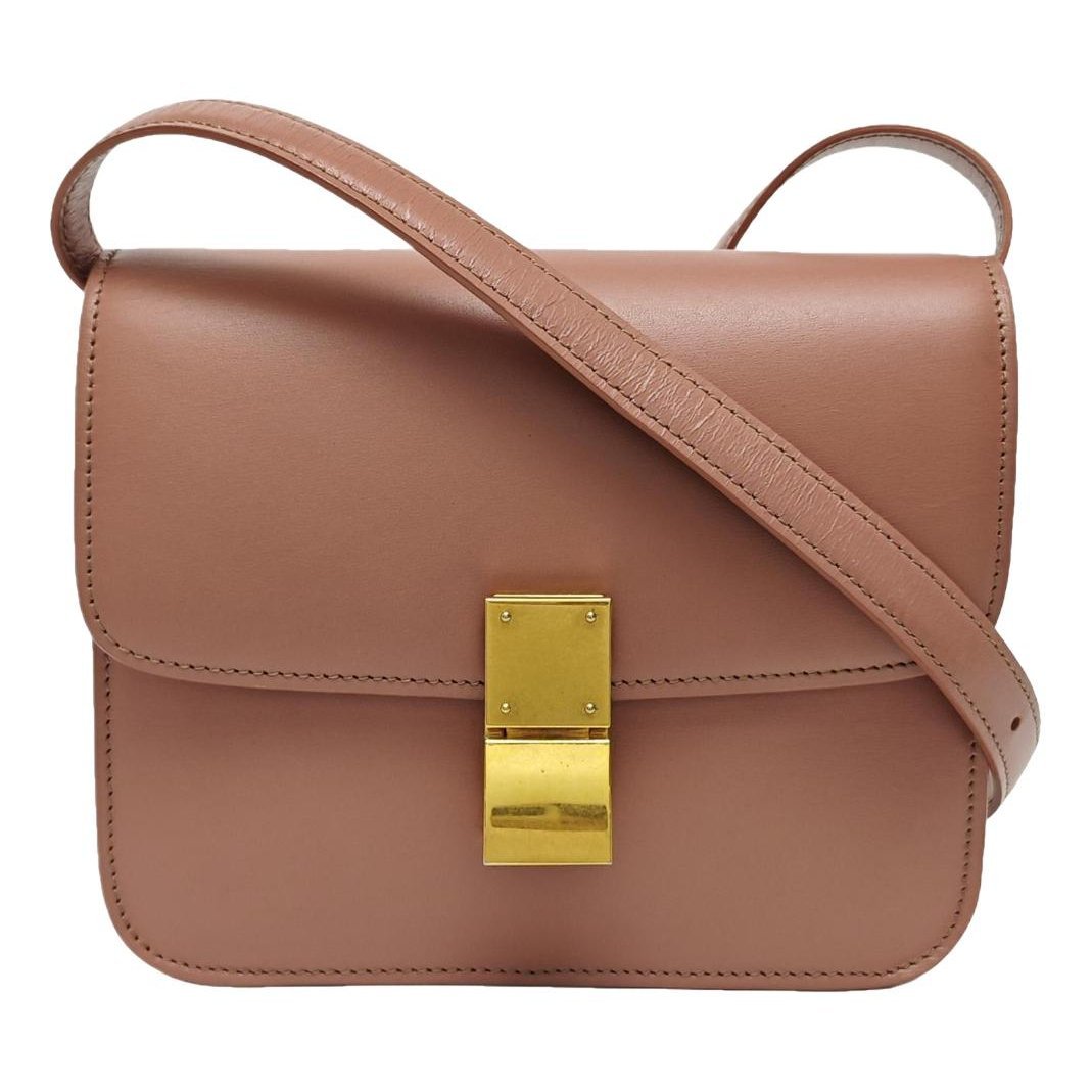 Classic leather crossbody bag