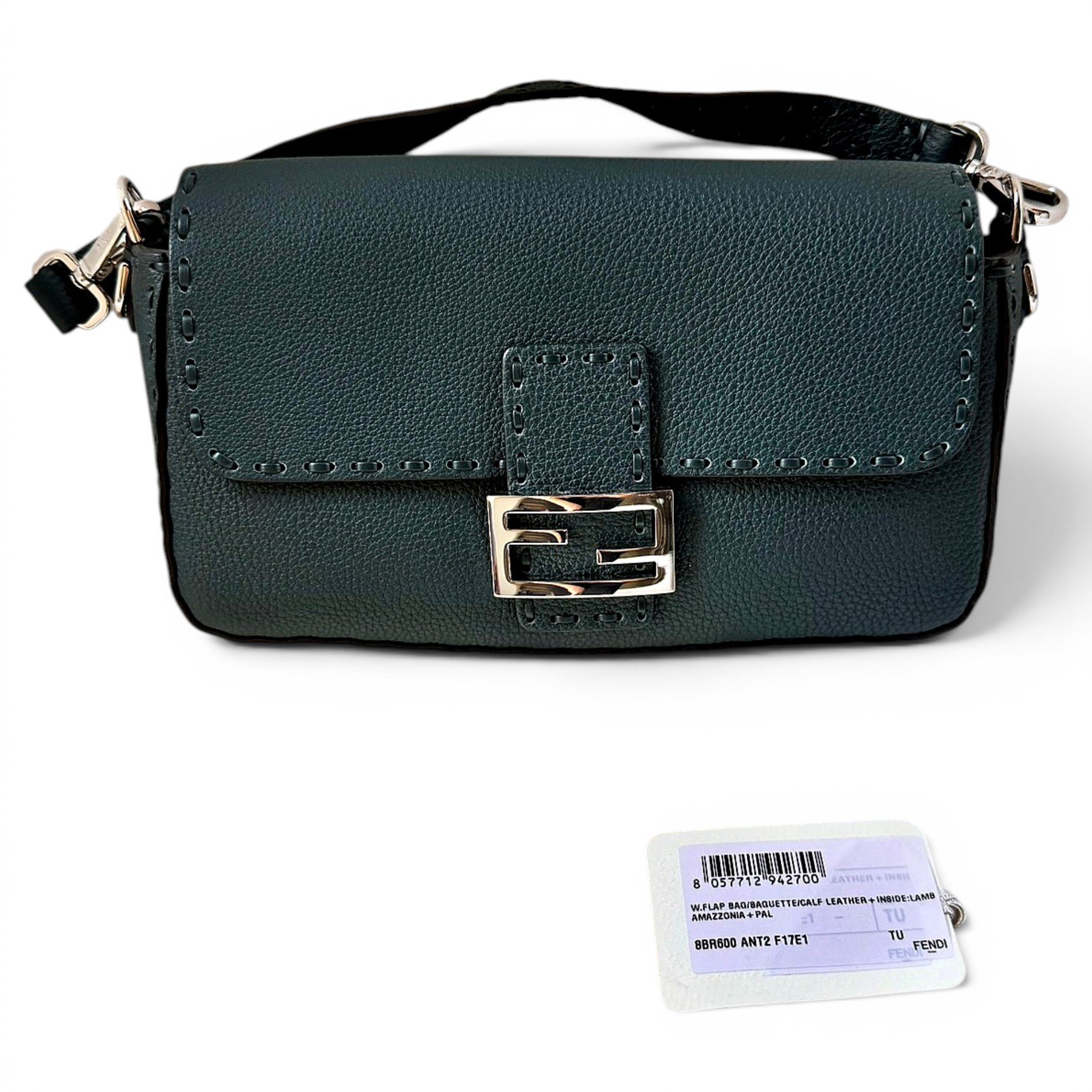 Baguette leather handbag