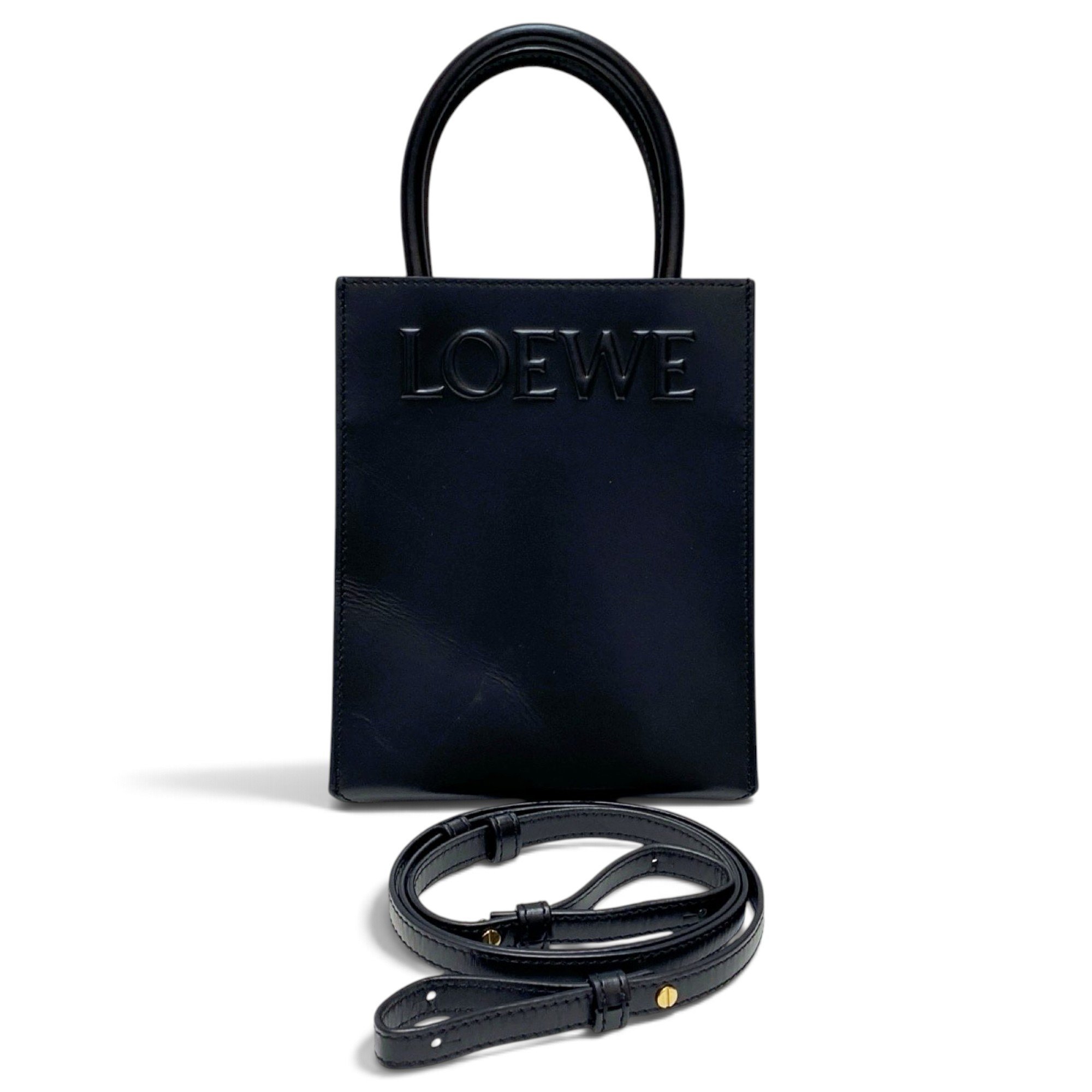 A5 leather tote